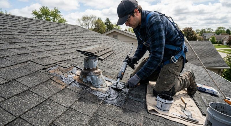 Asphalt Roof Leak Repair in Cape May County, NJ