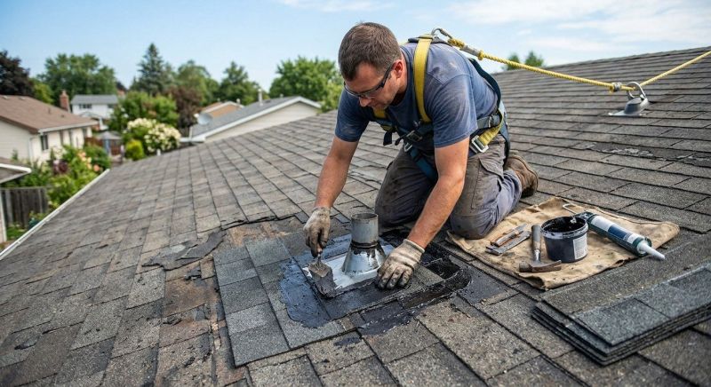 Asphalt Roof Leak Repair in Cape May, NJ