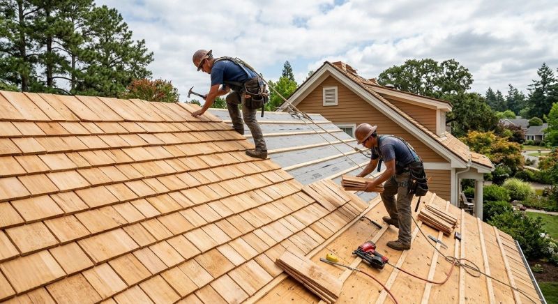 Cedar Roof Installation in Houston, DE
