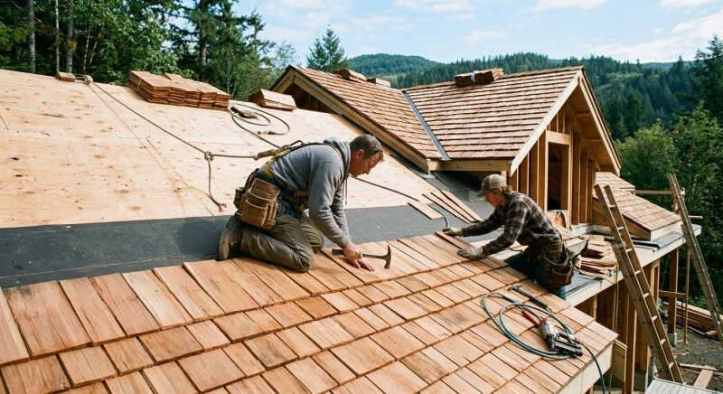 Cedar Roof Installation in Milton, DE