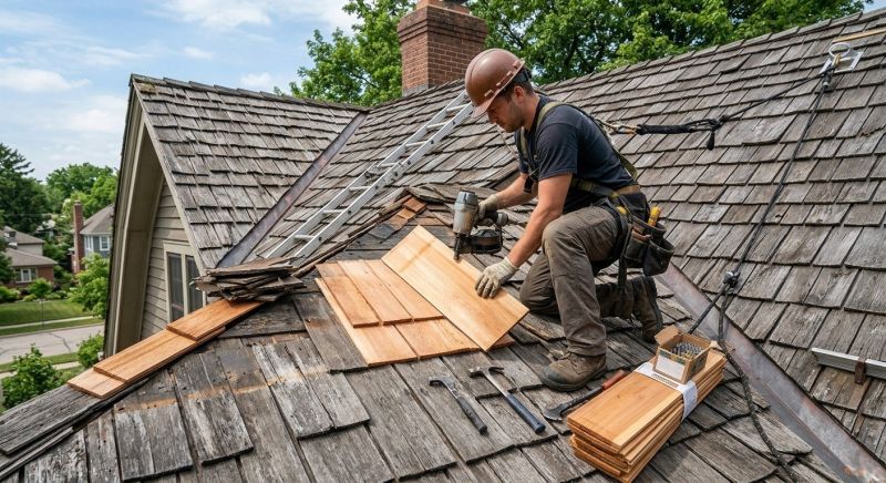 Cedar Shake Roof Repair in Frankford, DE