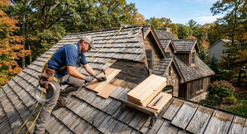 Cedar Shake Roof Repair in Greenwood, DE