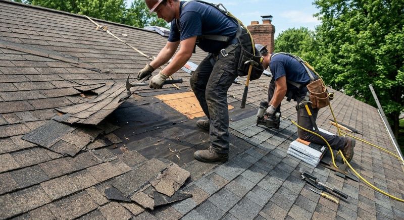 Damaged Roof Repair in Frankford, DE