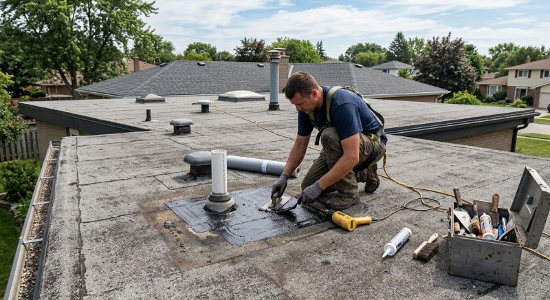 Flat Roof Repair in Villas, NJ