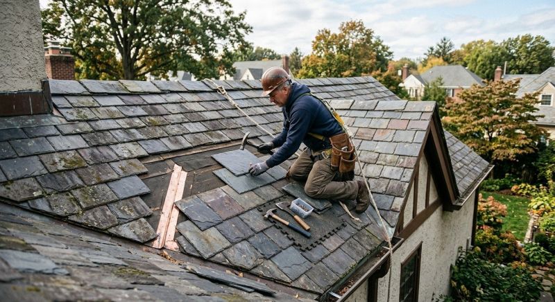 Slate Roof Repair in Villas, NJ