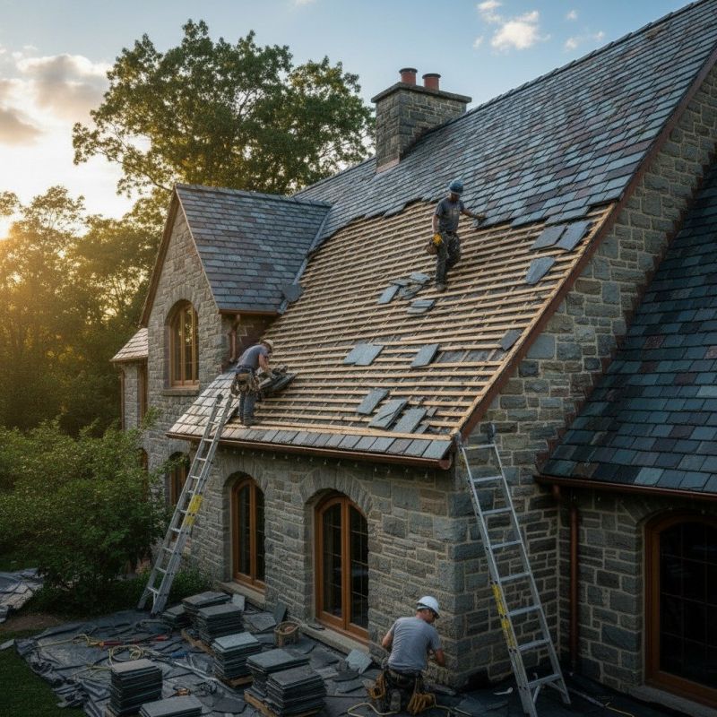 Slate Roof Replacement in Georgetown, DE