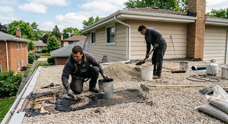 Tar And Gravel Roof Repair in Fenwick Island, DE
