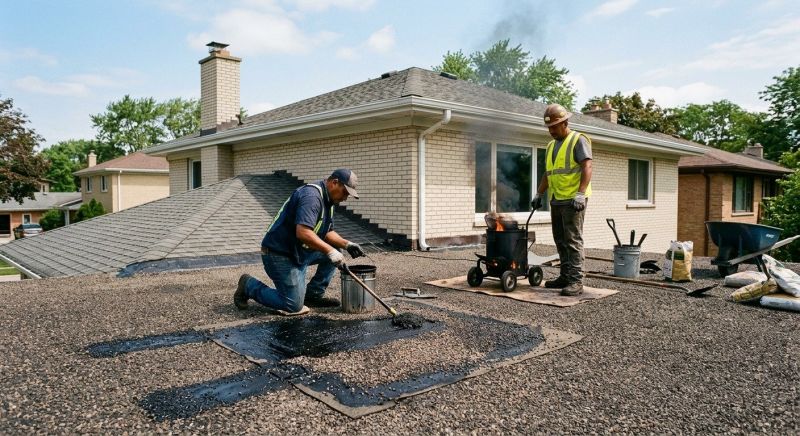 Tar And Gravel Roof Repair in Greenwood, DE