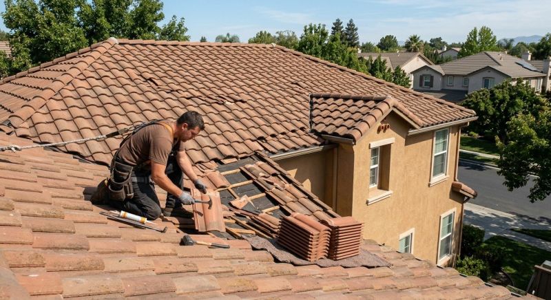 Tile Roof Repair in Villas, NJ