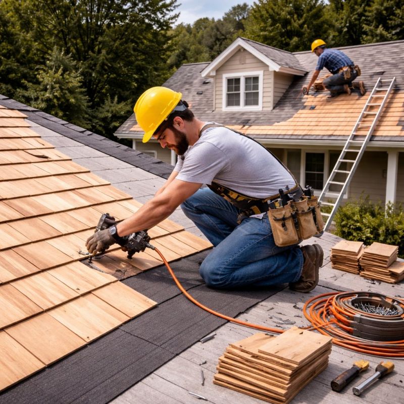 Wood Roofing Installation in Milford, DE
