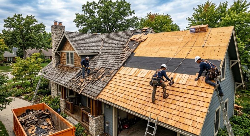 Wood Shake Roof Replacement in Cape May, NJ