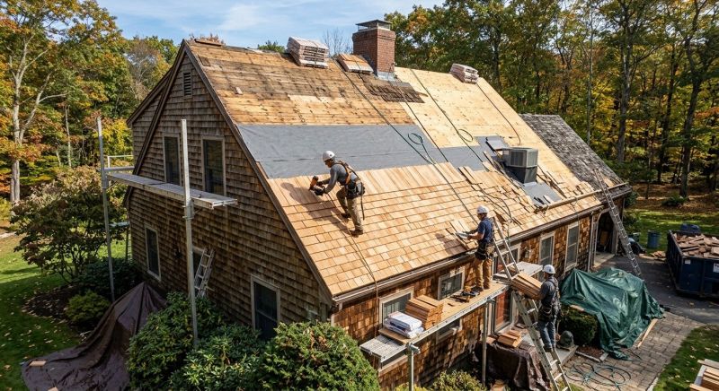 Wood Shingle Roof Replacement in Lewes, DE
